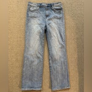 Women's Classic Blue Straight Leg Risen Jeans